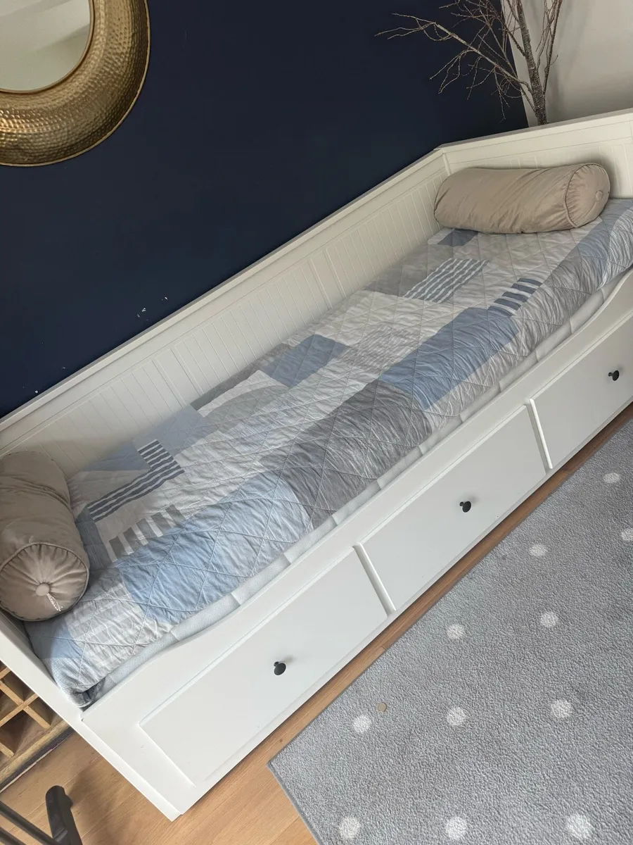 IKEA HEMNES Day Bed + Mattress + 3 Storage Drawers - Image 2