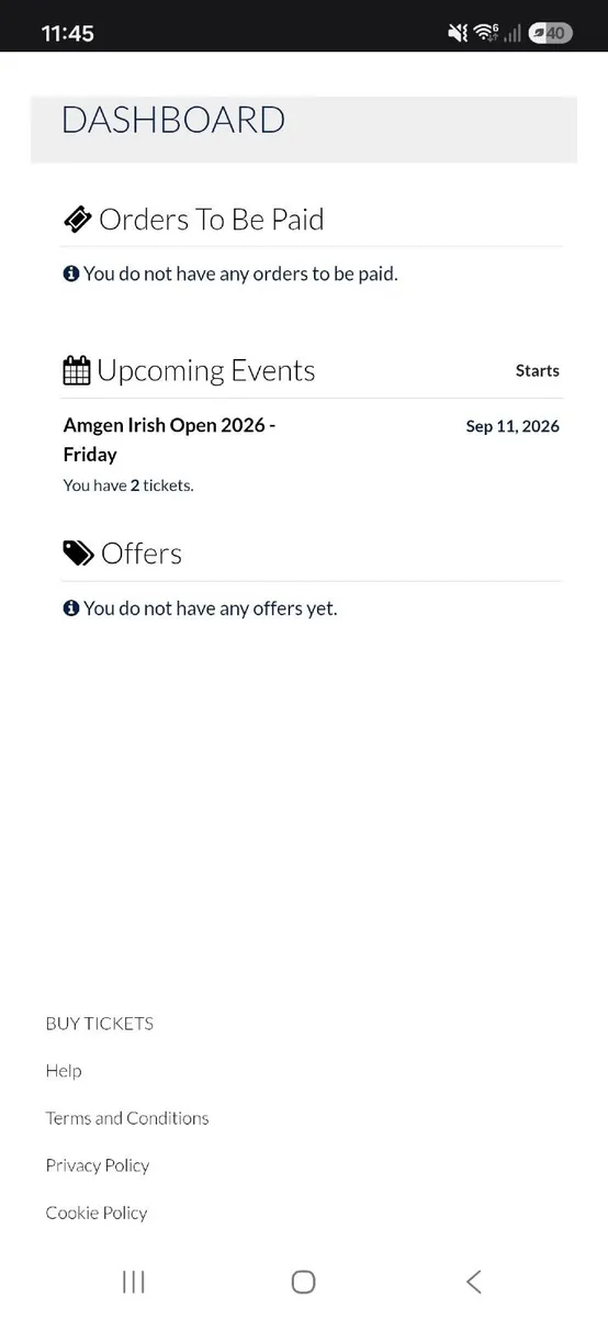 Amgen Irish Open- 2 tickets Friday 11th Sept - Image 2
