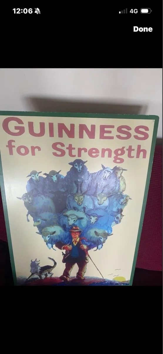 Large Vintage Guinness Metal Sign - Image 3