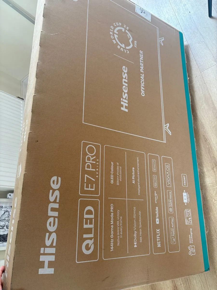Hisense tv 50” E78qtuk unopened - Image 1