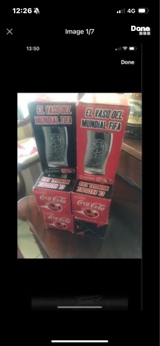 Very Rare World Cup 2002 Coca Cola Glasses - Image 1