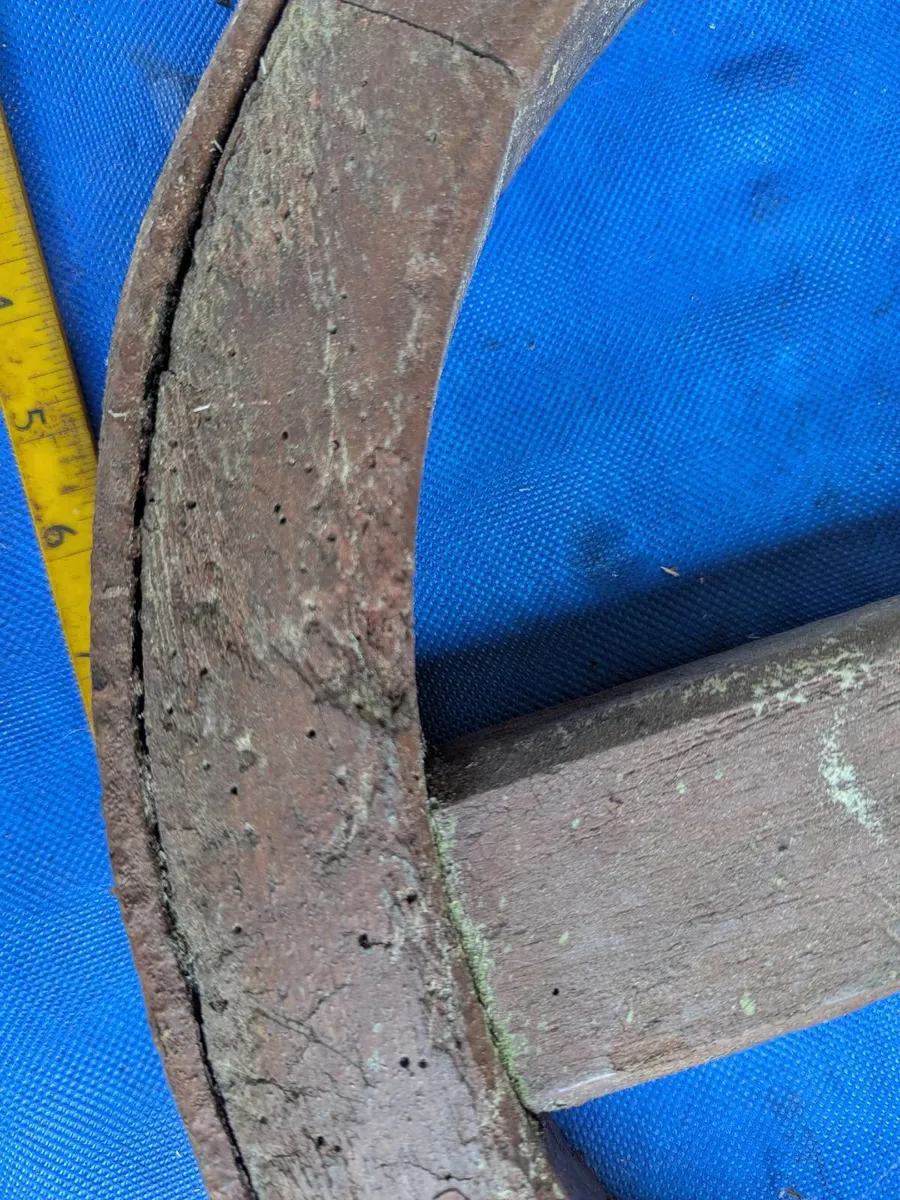 Antique Wheelbarrow Wheel - Image 2