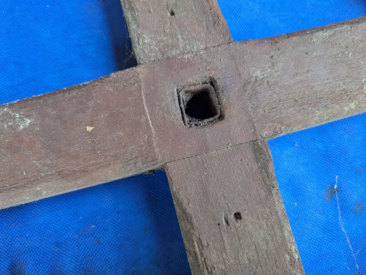 Antique Wheelbarrow Wheel - Image 3