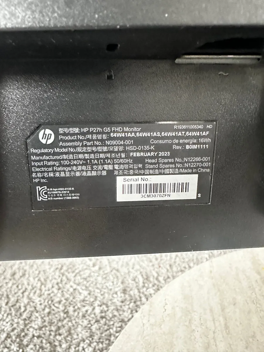 HP P27h G5 FHD Monitor – 27” - Image 3