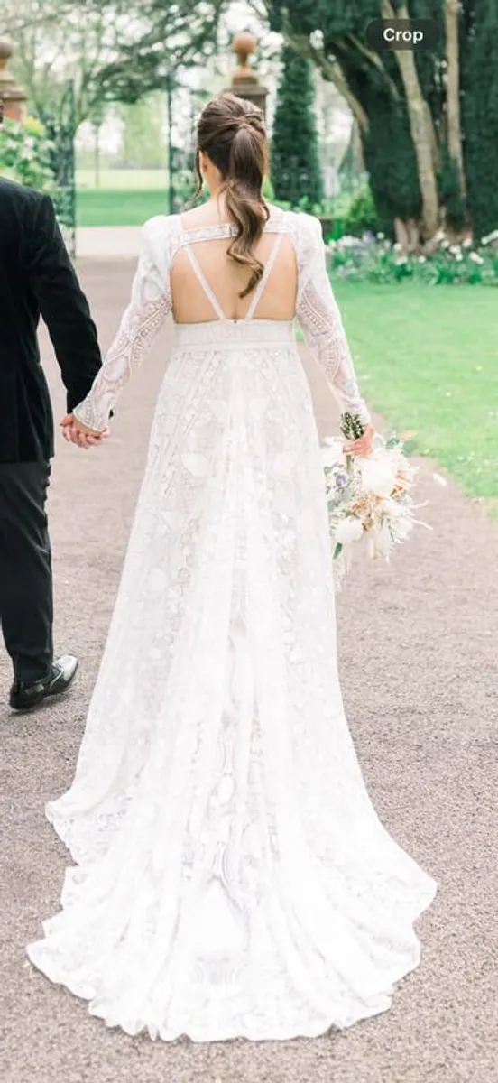 Rue de Seine Wedding Dress: Kyara Dress and Nova Sleeves - Image 3