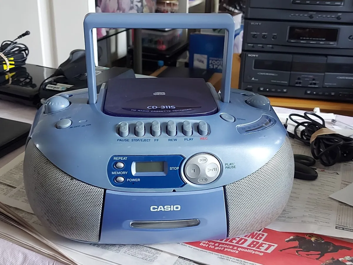 Casio Portable Stereo - CD, Radio, Tape Deck - Image 1