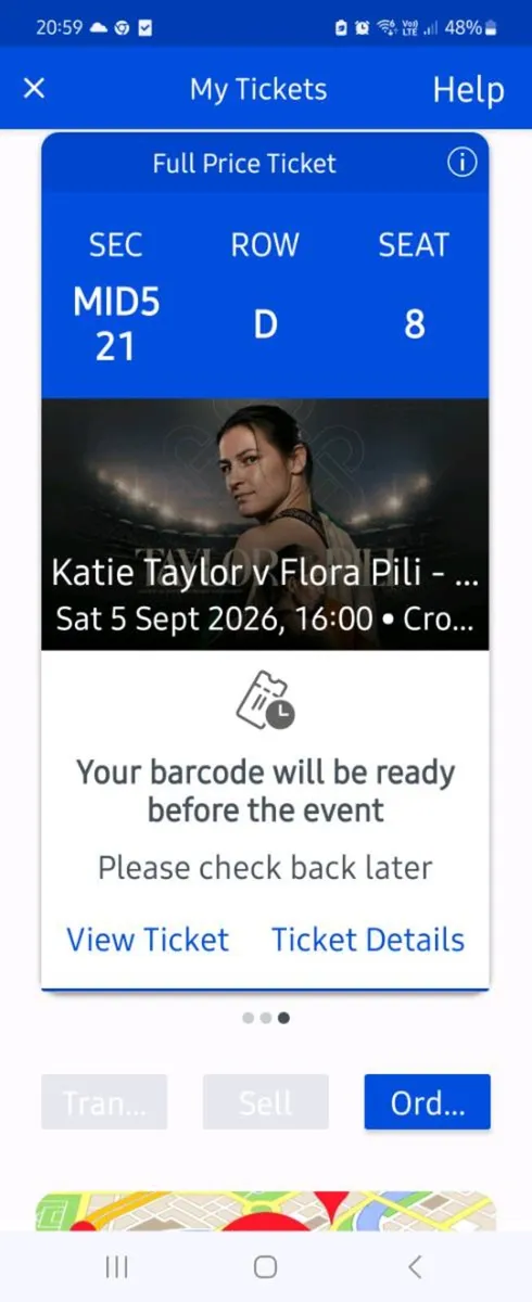 Katie taylor ticket