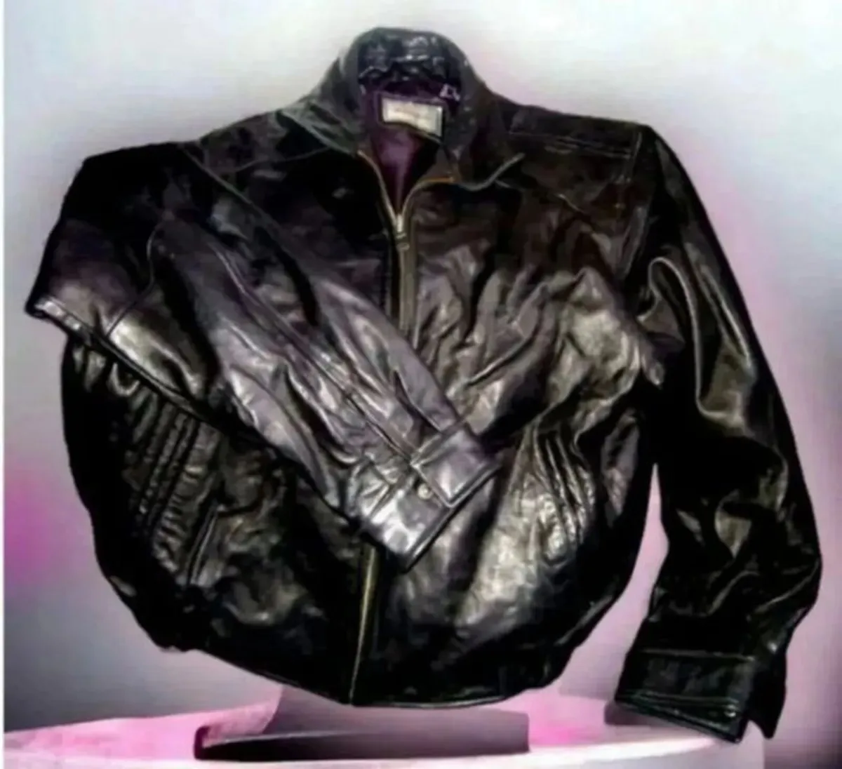 Vintage Leather Jacket - Image 4