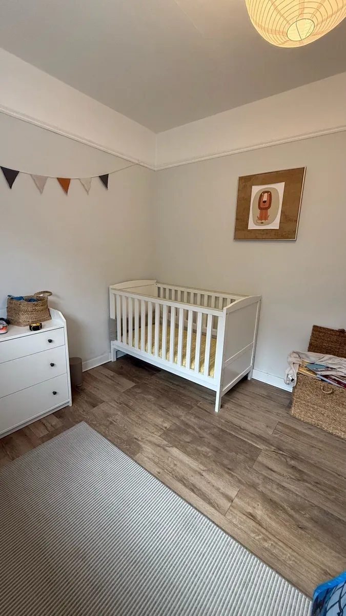 White Nursery Cot Bed - Image 1