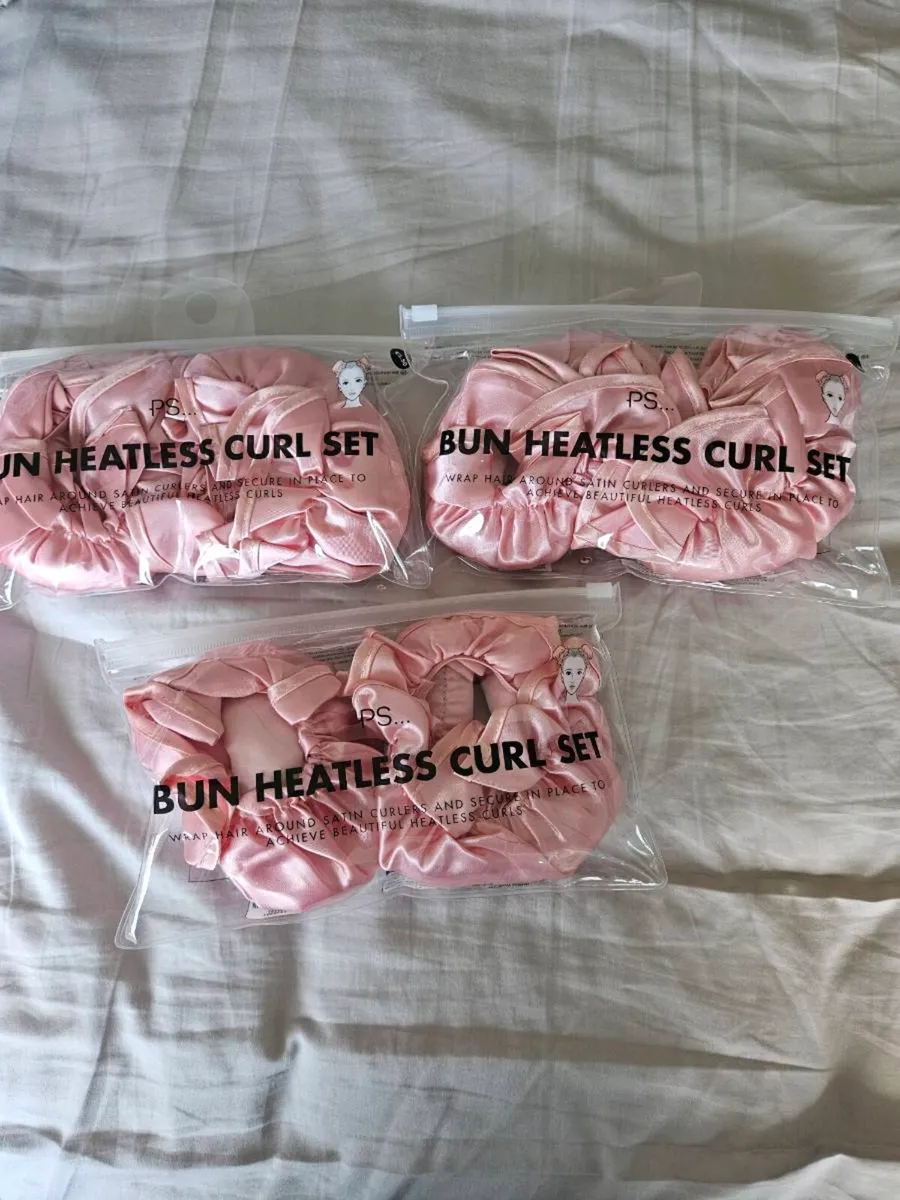 3 bun Heatless curl set - Image 1