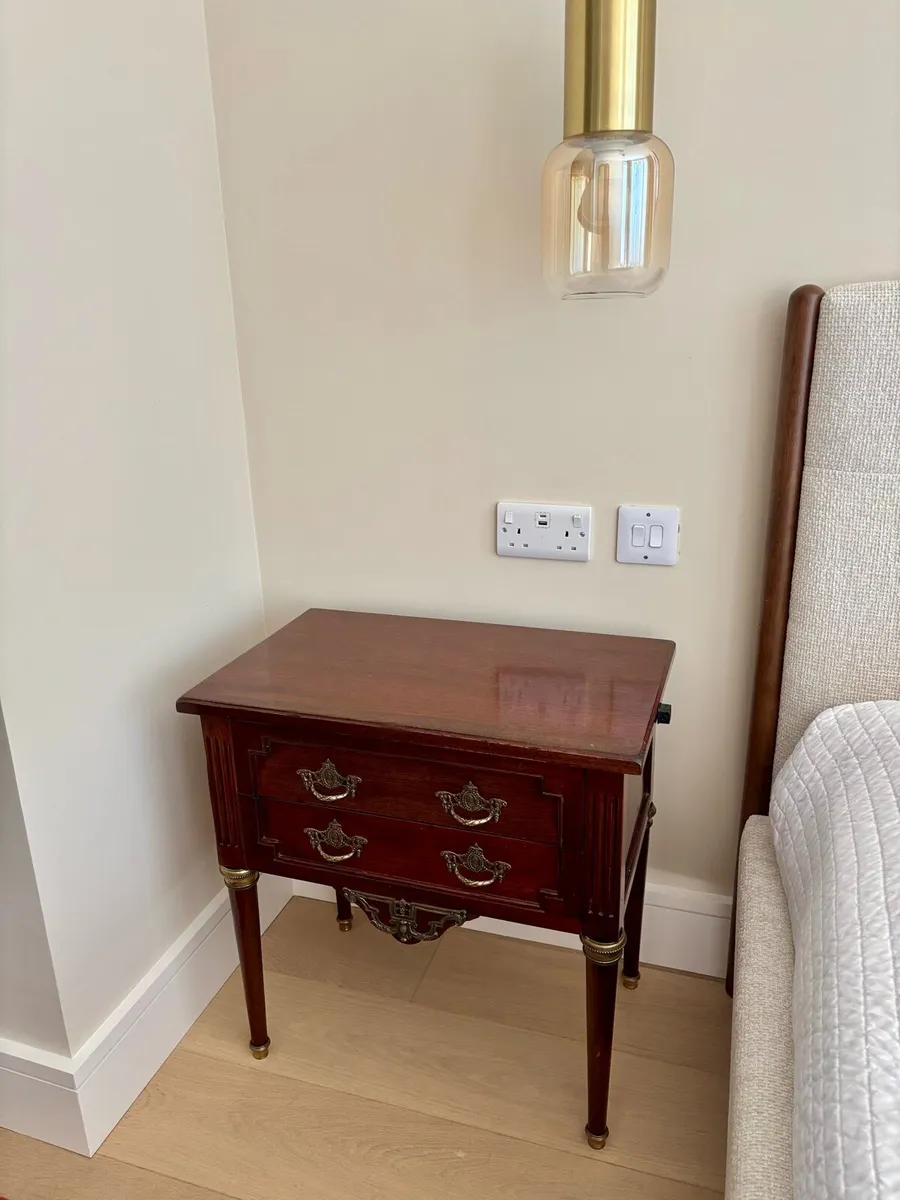 Antique Bedside Lockers - Image 4