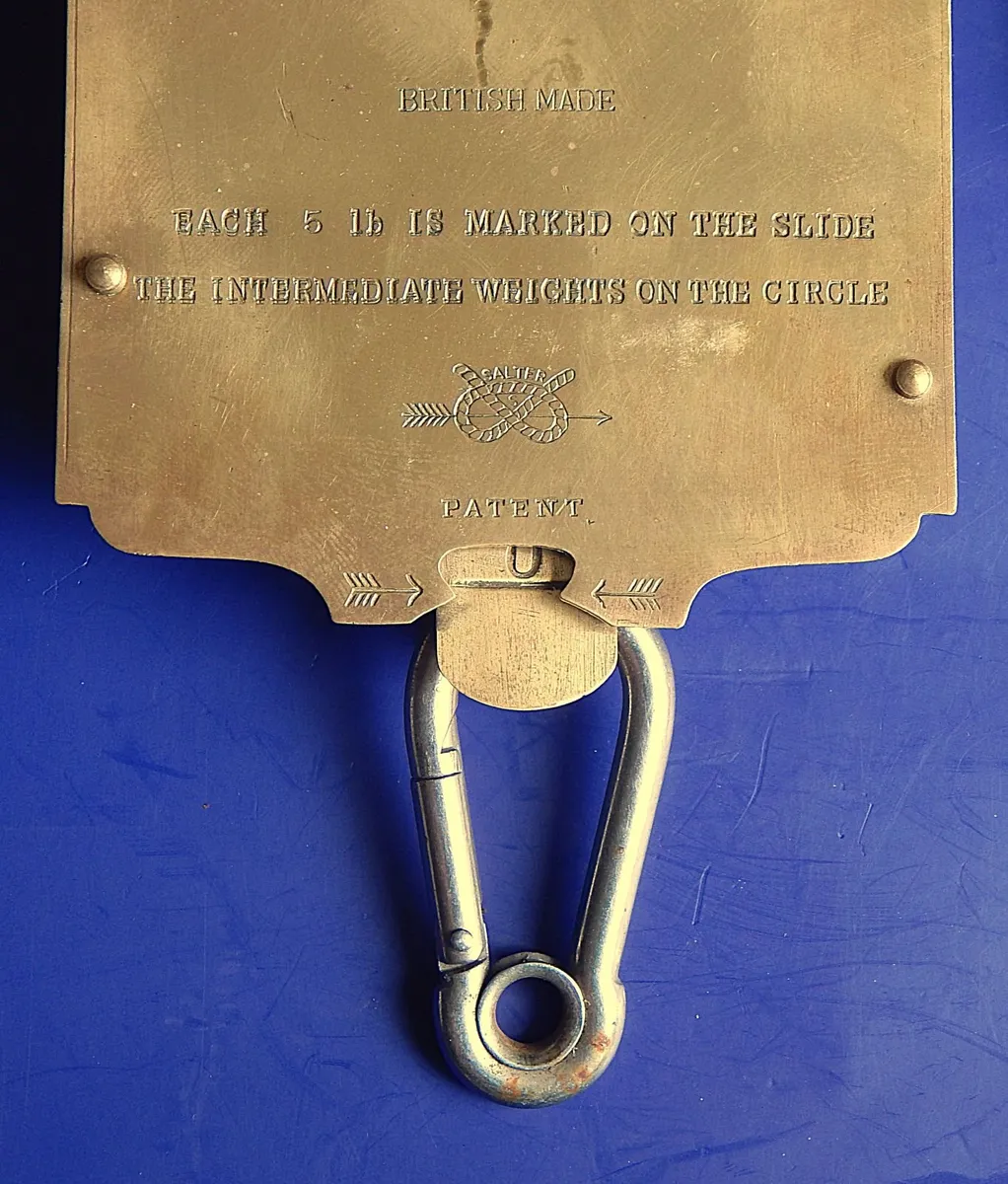 2 Vintage Brass Salters Spring & Balance Scales - Image 4