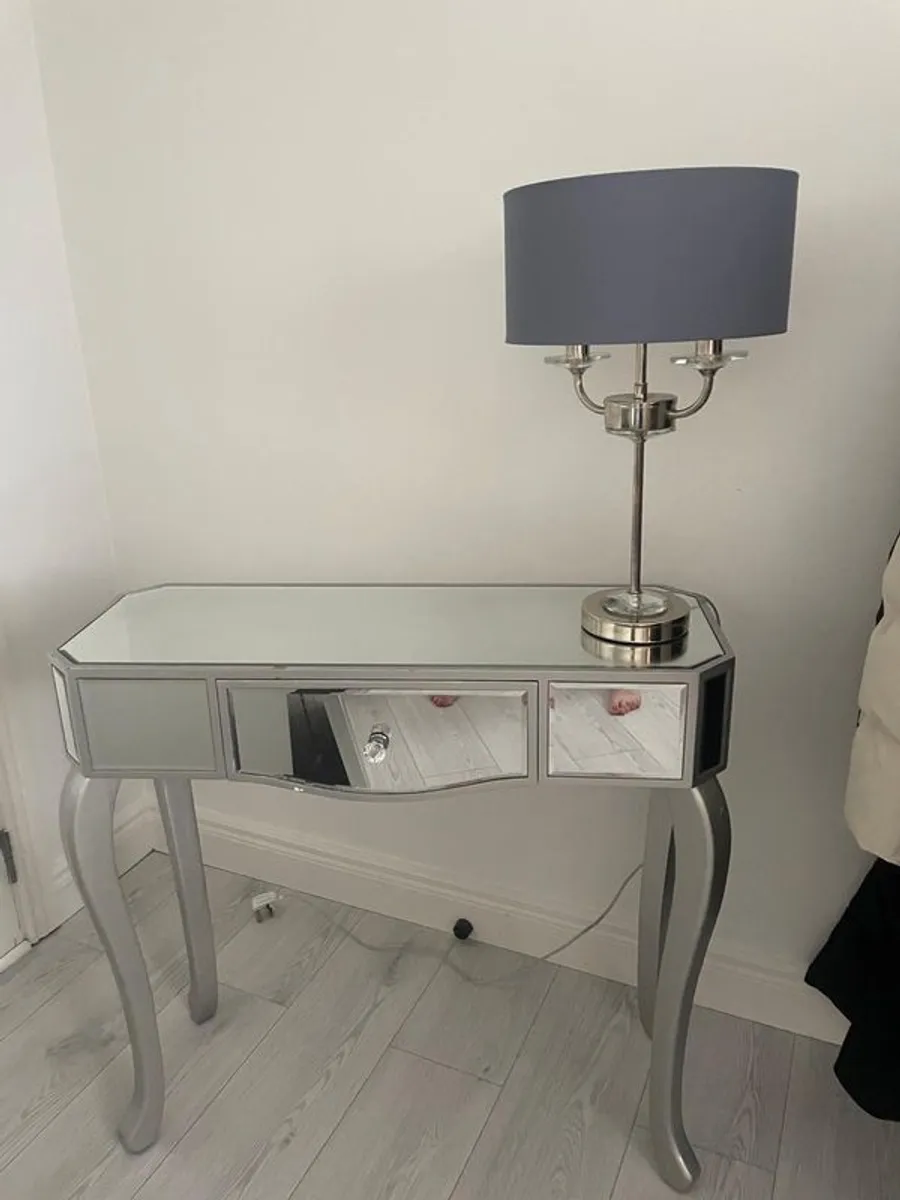 Hall Table, Mirror and Lamp - Image 2