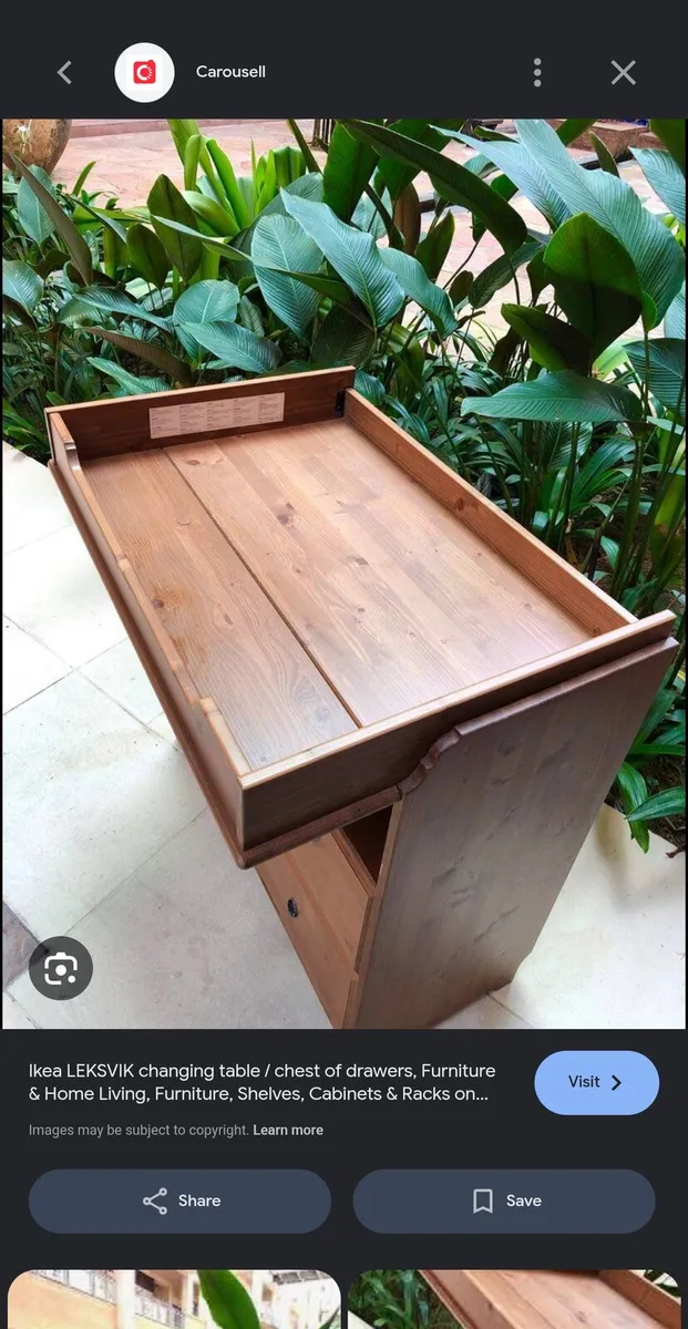 Baby changing table/chest of drawers - Image 3
