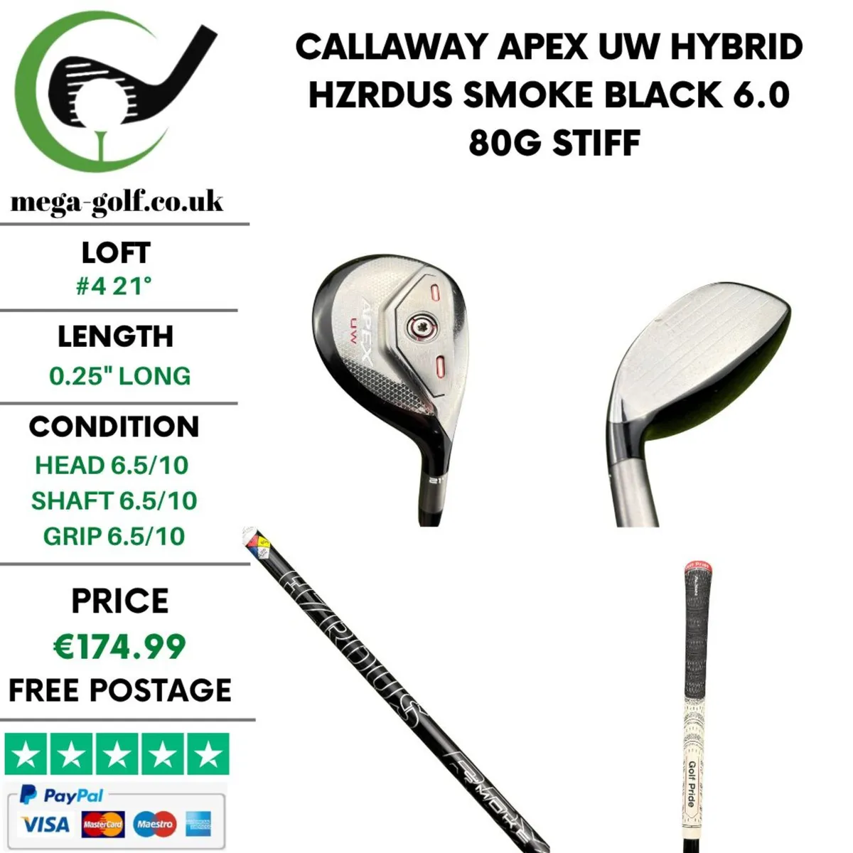Callaway Apex UW Hybrid / #4 21° / Stiff - Image 1