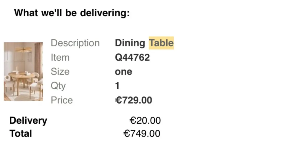 Round Dining Table *BRAND NEW* - Image 3