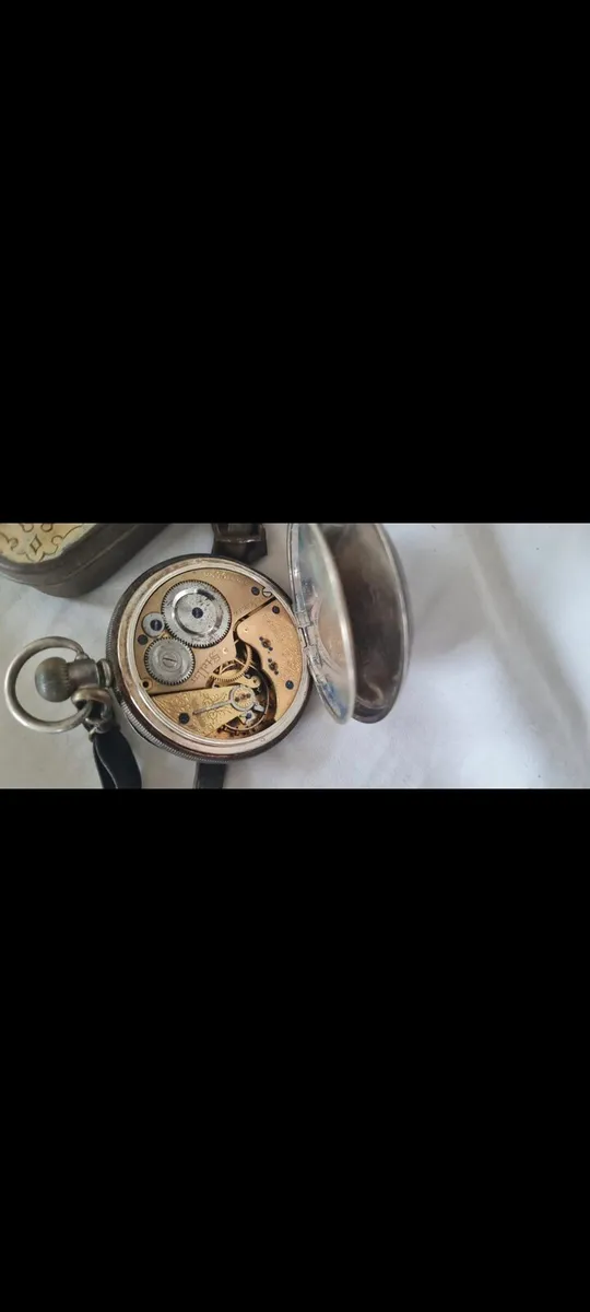 Antique silver pocket watch - Image 2