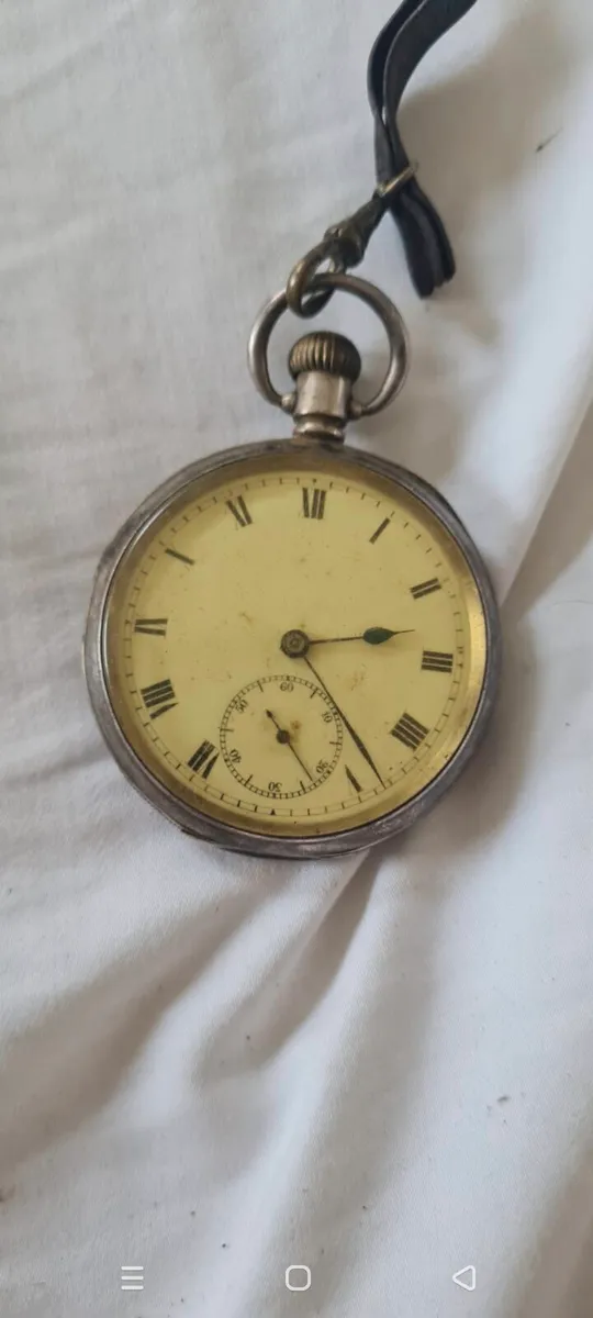 Antique silver pocket watch - Image 3