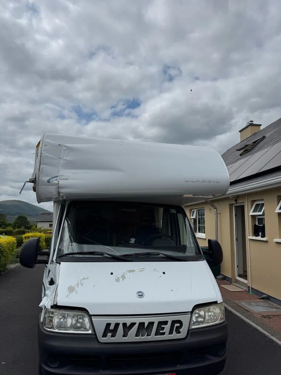 Hymer Camper Damaged - Image 1