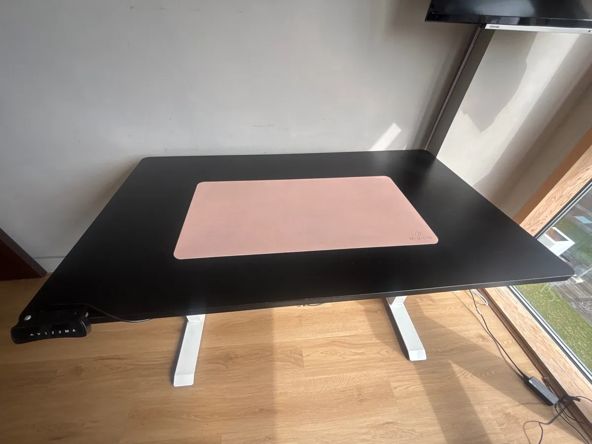FlexiSpot Electric Standing Desk - Black and White - Image 3