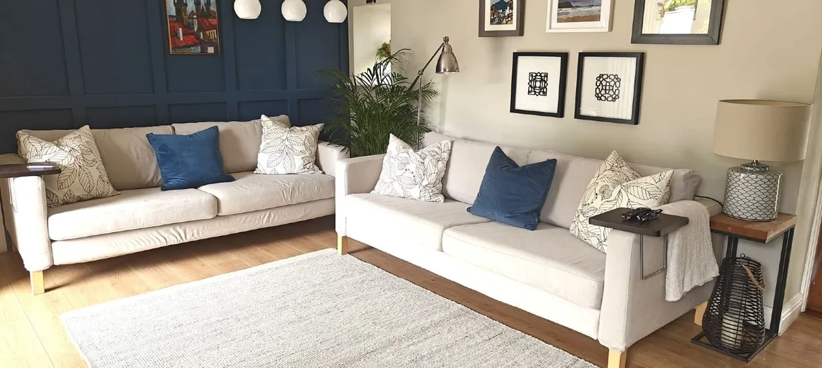 3 seater couch with 2 sets of covers - Image 1
