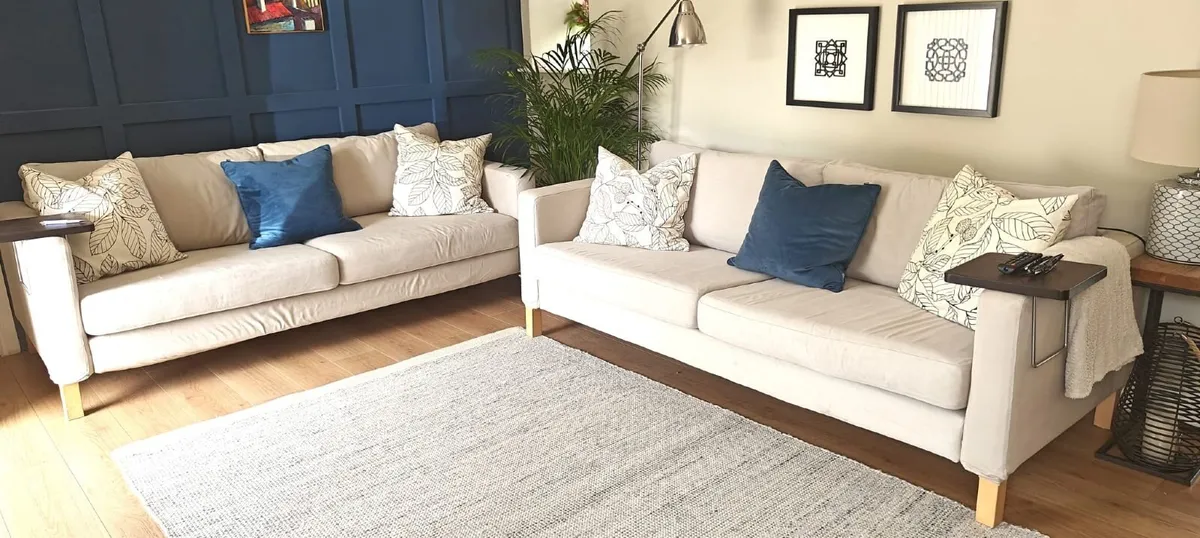 3 seater couch with 2 sets of covers - Image 1