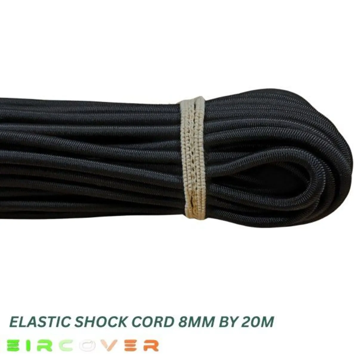 Elastic bungee shock cord 8mm / 20m - Black - Image 1