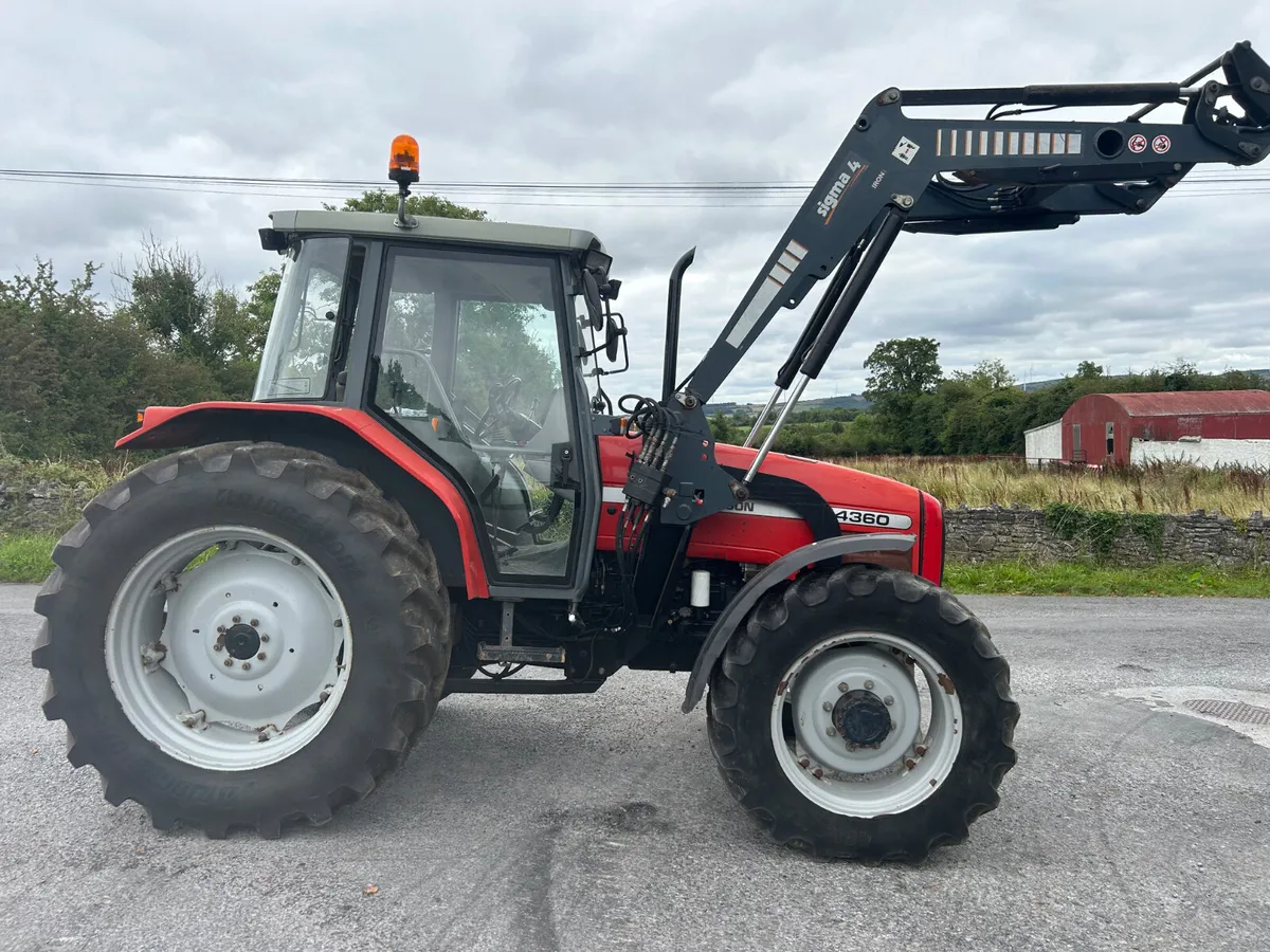 2002 Massey Ferguson 4360 with Sigma Loader - Image 4