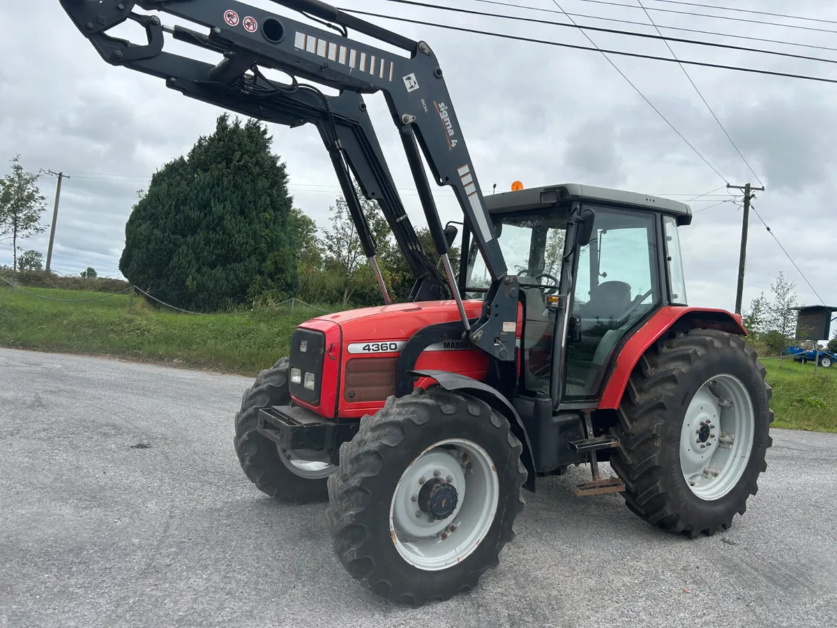2002 Massey Ferguson 4360 with Sigma Loader - Image 1