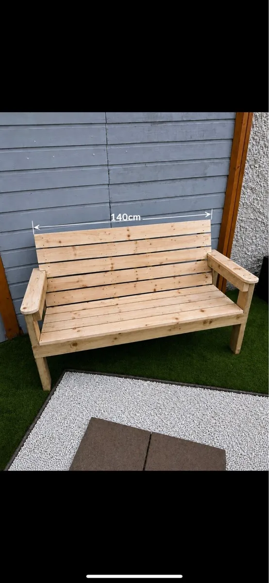 Handmade Garden Bench - Image 2