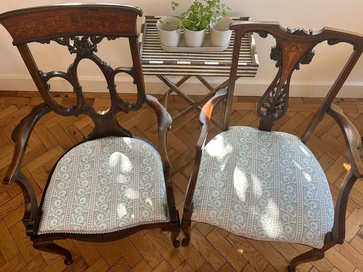 A pair of Antique Victorian Chairs - Image 2