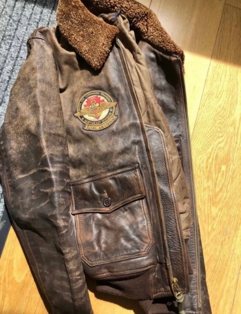 Ralph Lauren Iconic G-1 Bomber Leather Jacket - Image 4
