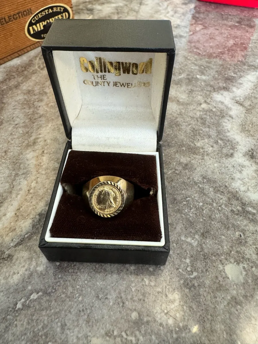 Men Gold Signet ring Victorian - Image 2
