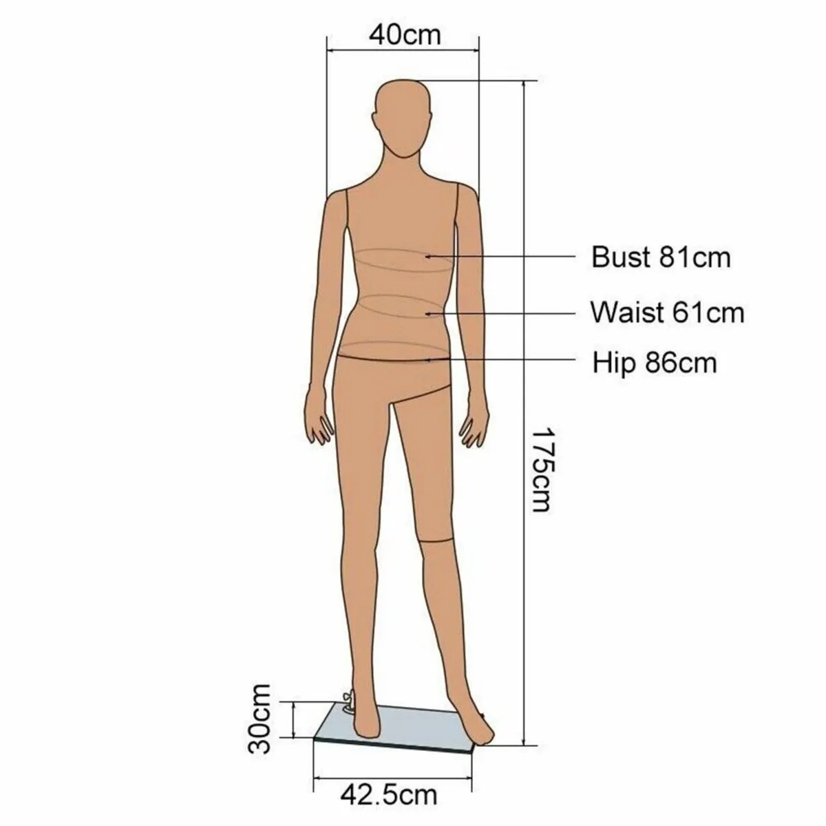 Home or Business Female Mannequin - FREE Delivery - Image 4