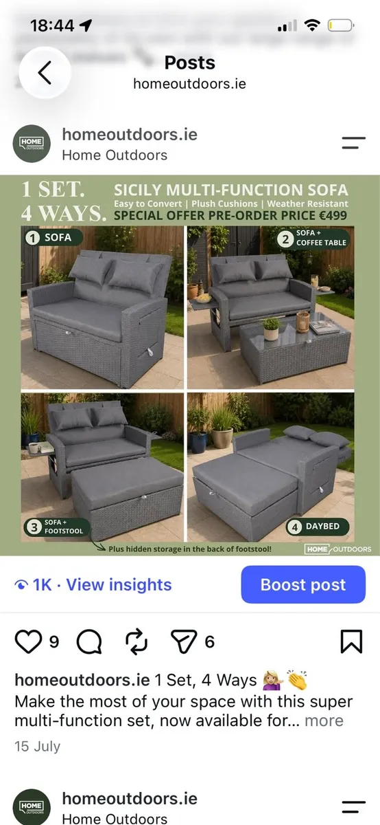 Sicily Garden Recliner Set - 1 Set  4 Ways - Image 1