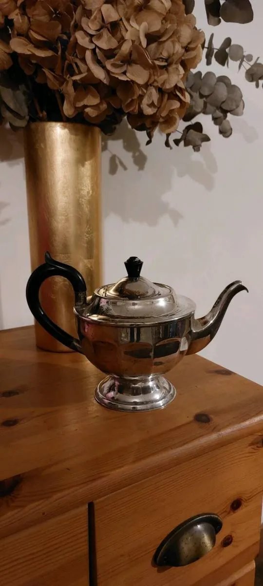 Antique Silver teapot - Image 2