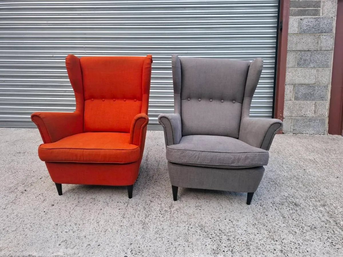 IKEA STRANDMON Wingback Armchairs (DELIVERY) - Image 1