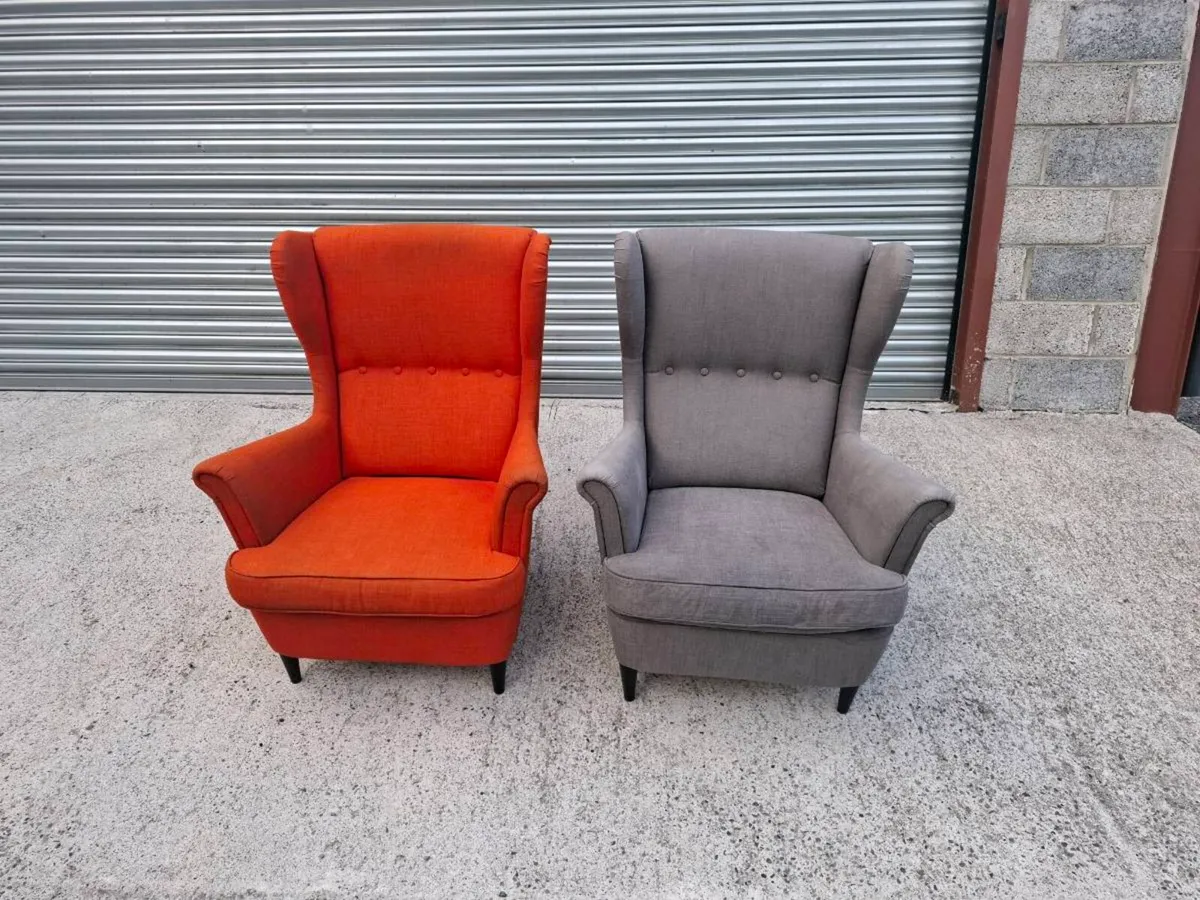 IKEA STRANDMON Wingback Armchairs (DELIVERY) - Image 2