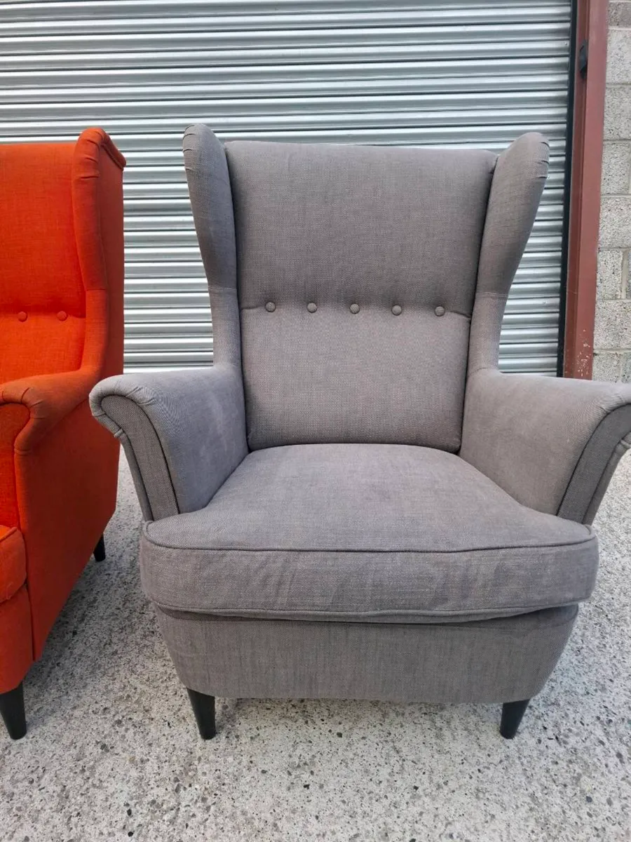 IKEA STRANDMON Wingback Armchairs (DELIVERY) - Image 4