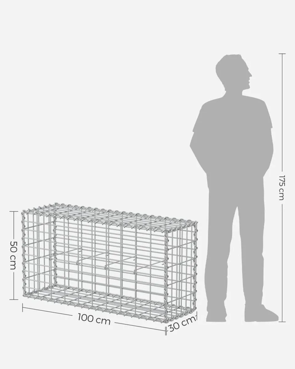 2 x Gabion baskets (100x50x30) FREE P&P - Image 1