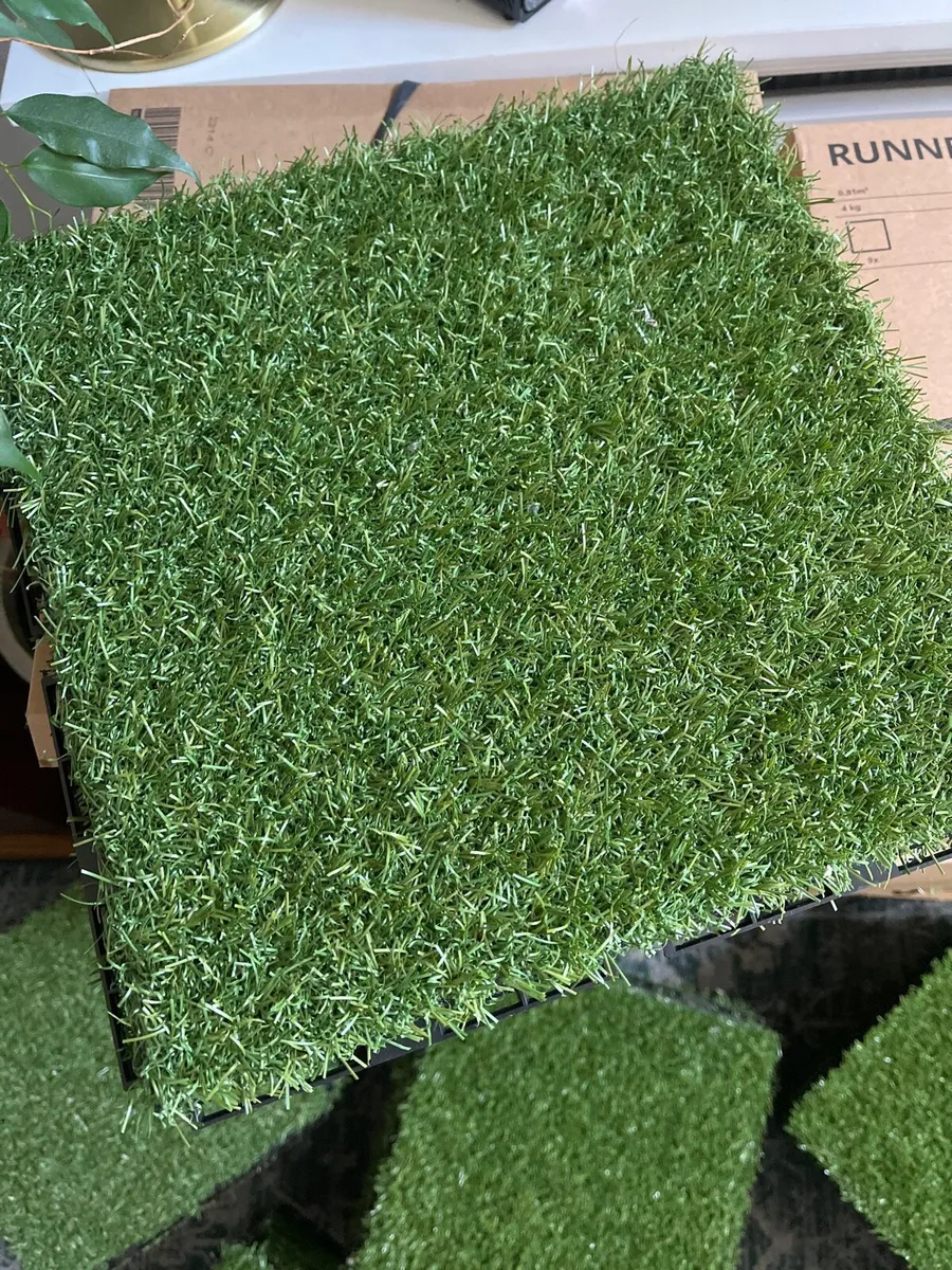 Artificial grass tiles, Ikea Runnen, new @50% RRP - Image 2