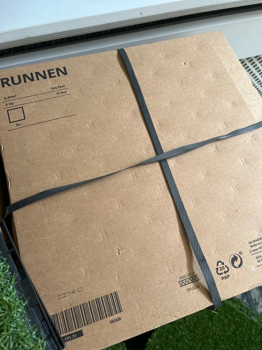 Artificial grass tiles, Ikea Runnen, new @50% RRP - Image 4