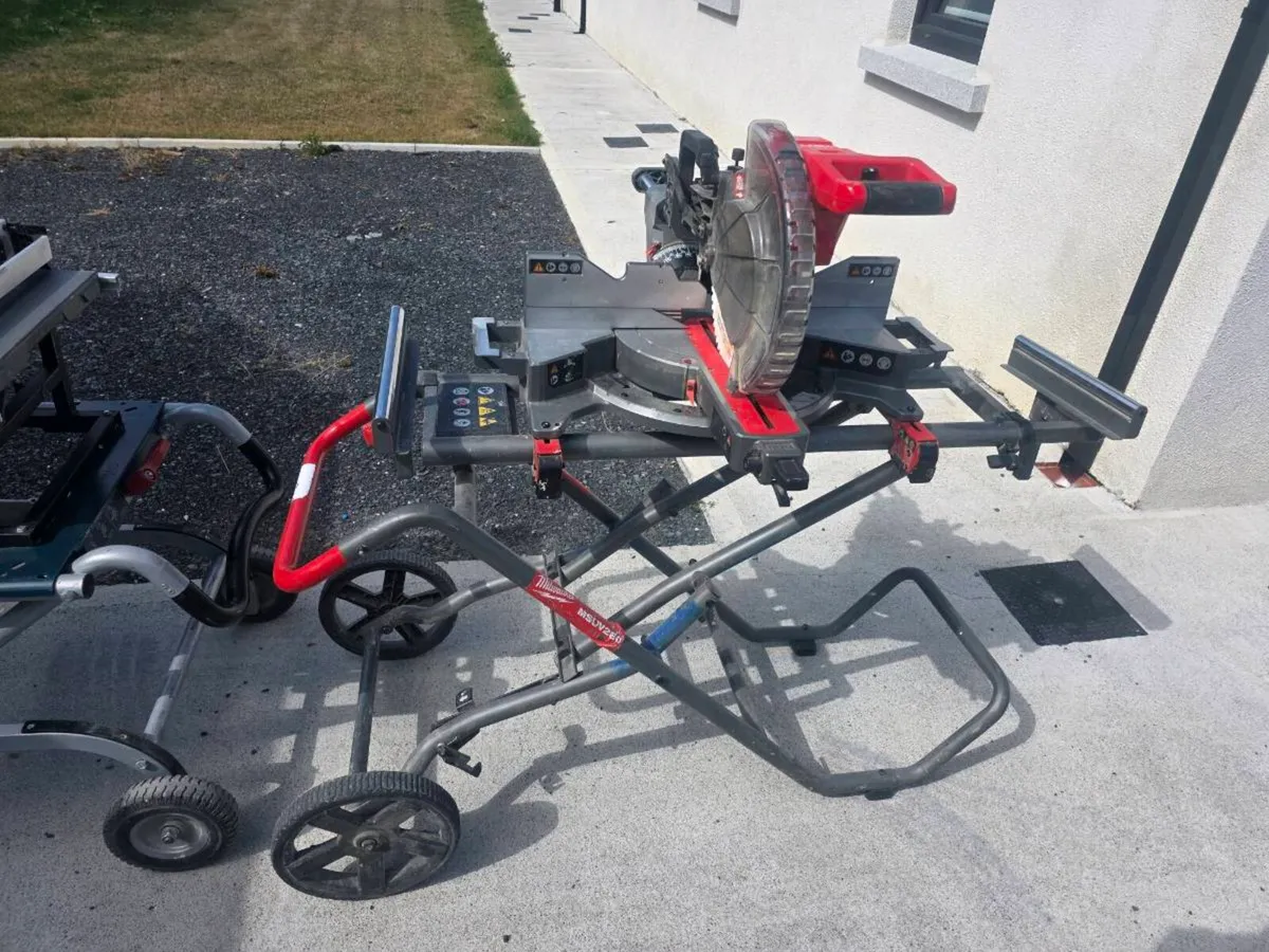 Milwaukee m18 chopsaw with stand - Image 1