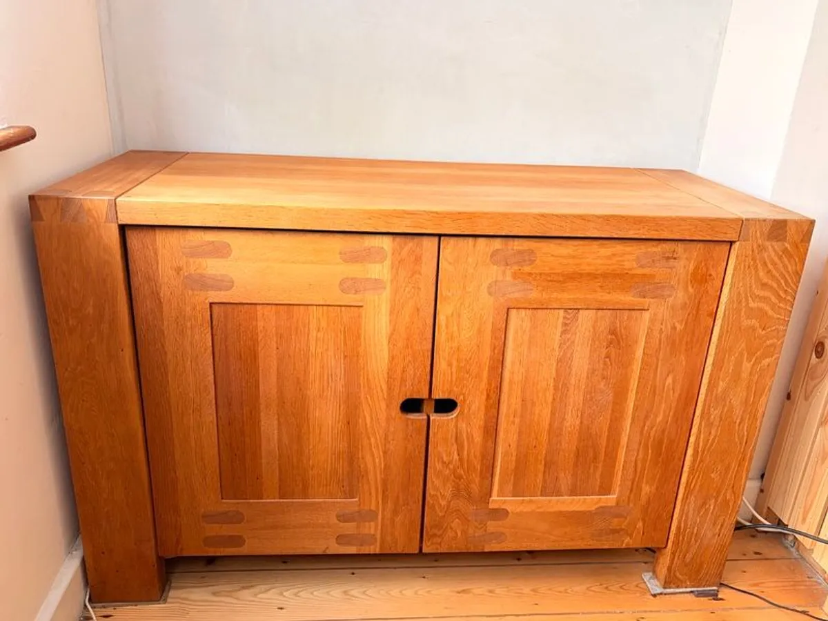 Solid Oak Sideboard 1250 x 500 - Image 1