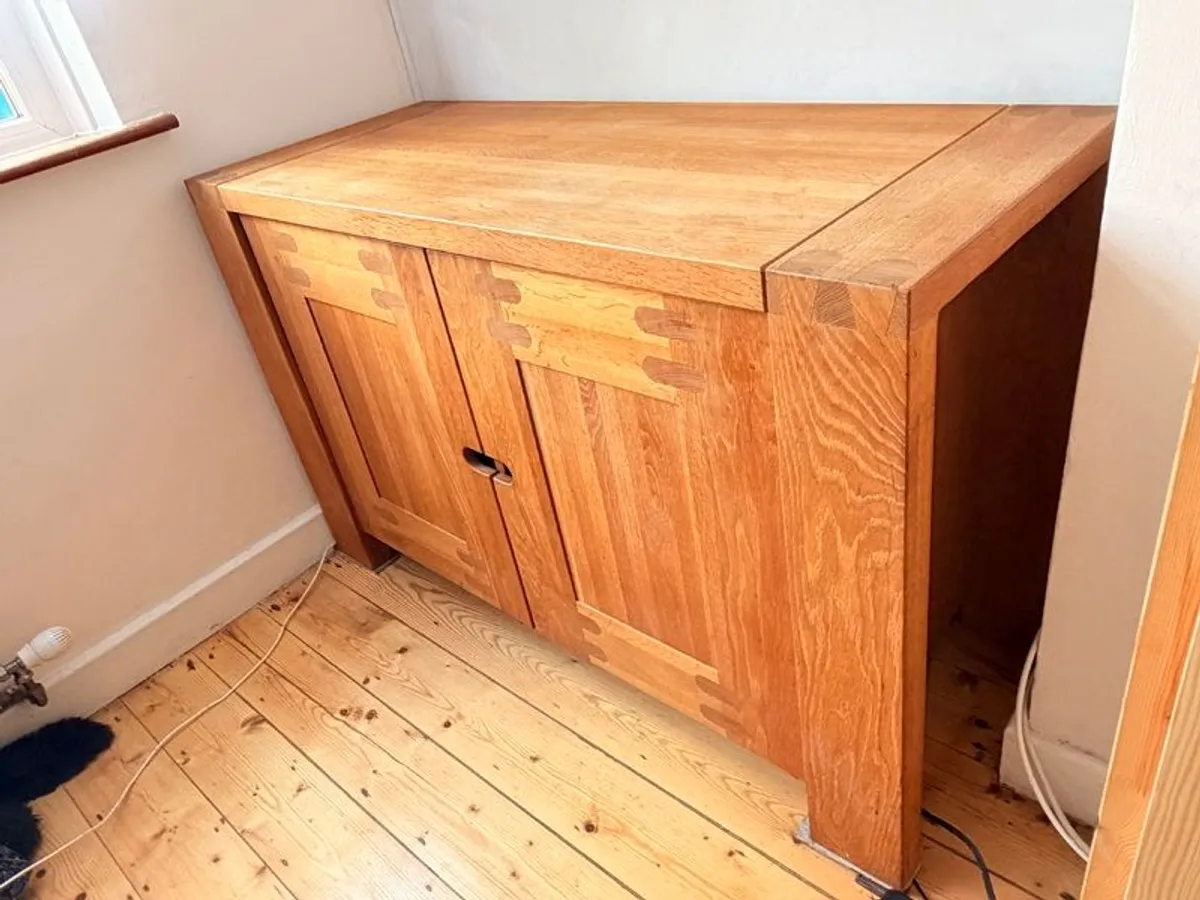 Solid Oak Sideboard 1250 x 500 - Image 2