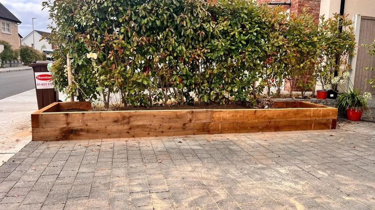 Front Porch Planter Box, Garden Sleepers Edging - Image 2