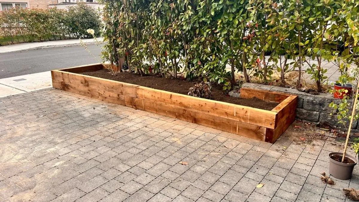 Front Porch Planter Box, Garden Sleepers Edging - Image 3