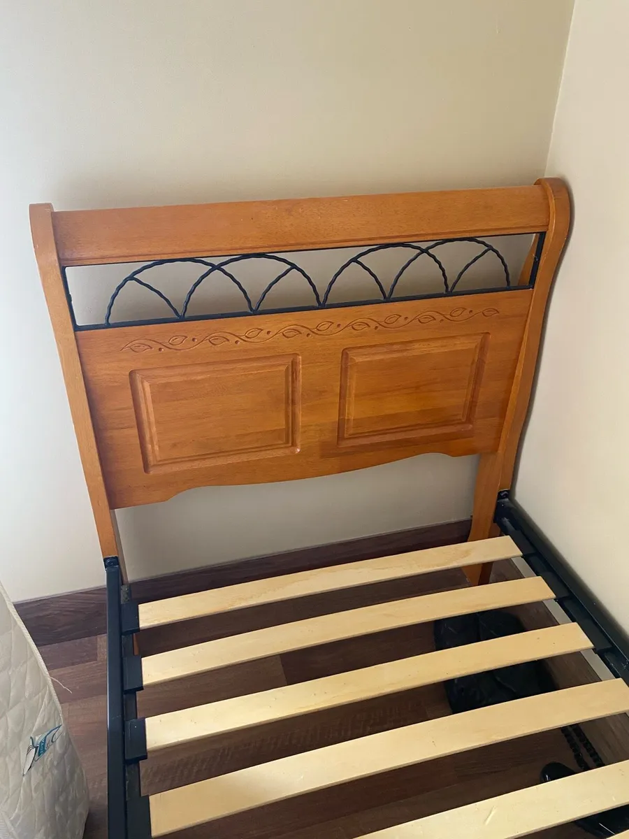 Bed frame wooden single - Image 2