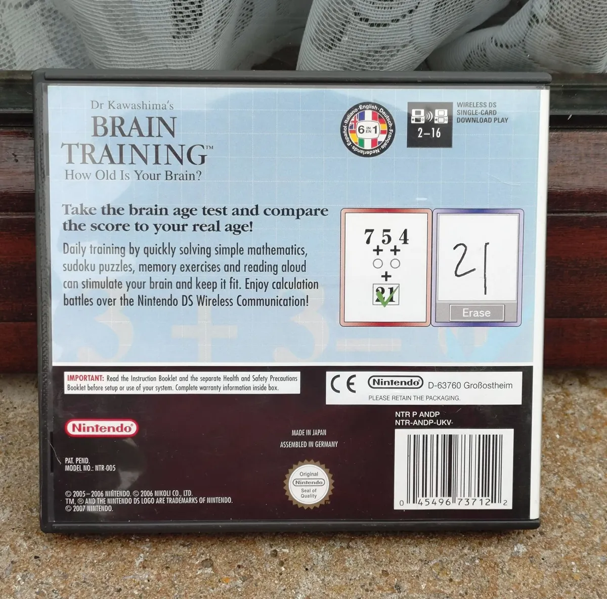 NINTENDO DS BRAIN TRAINING (USED). - Image 2