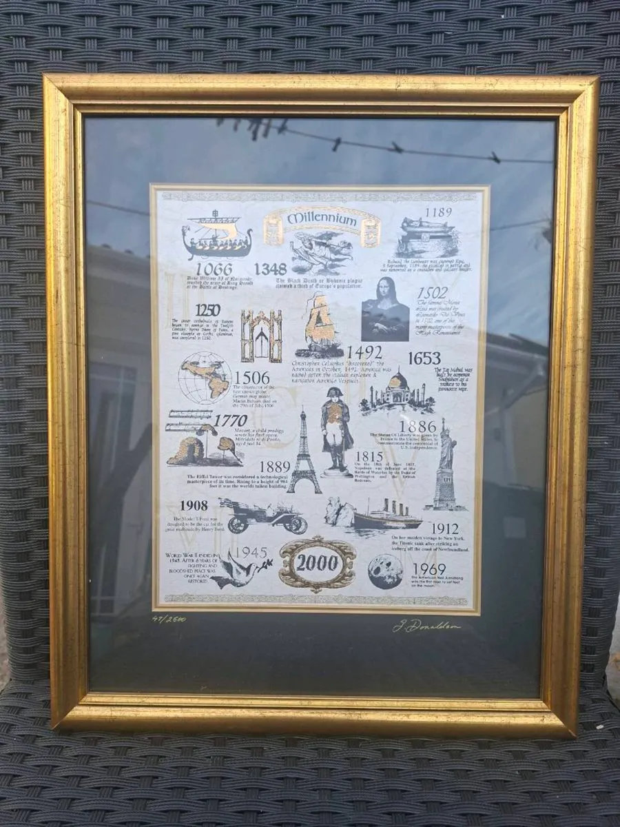 World Millennium Limited Edition signed print - Image 1